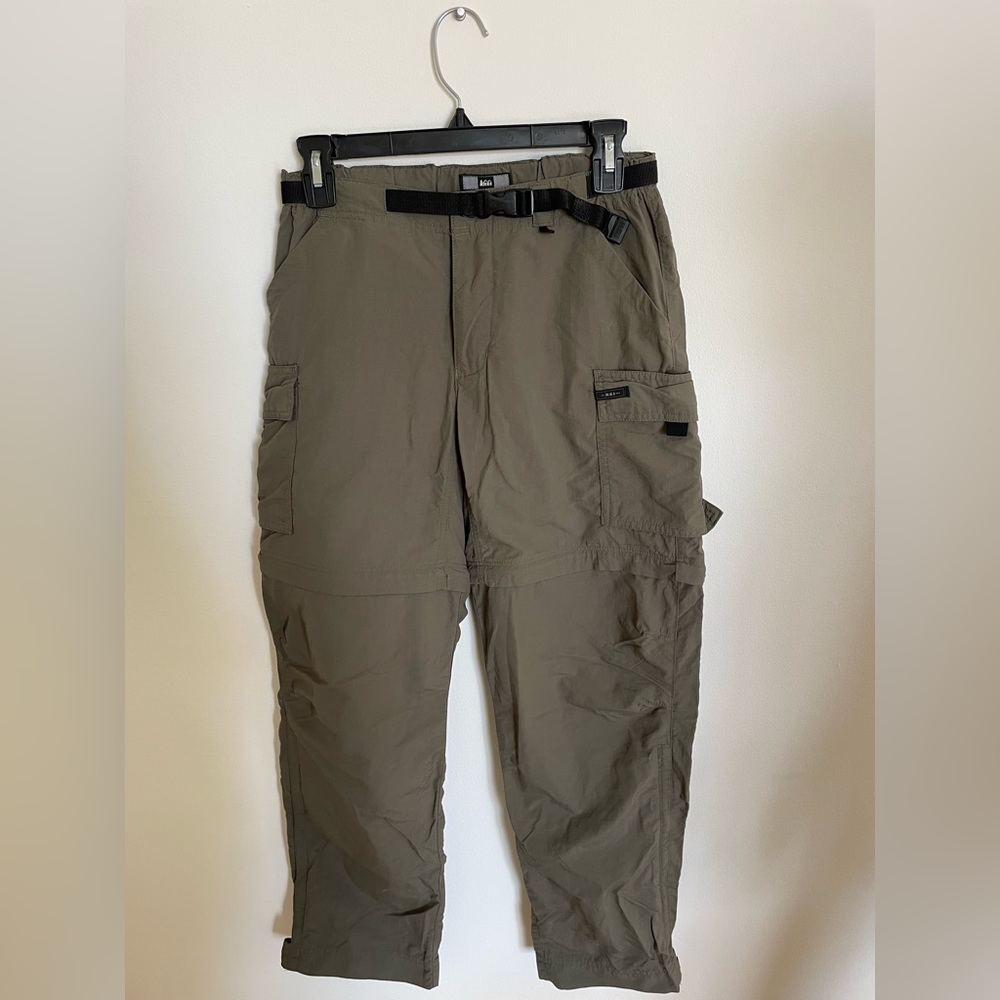 REI: Olive Convertible Pants to Shorts (UPF 50)